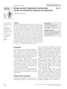 Benign prostatic hyperplasia and prostate J. Sausville, M. Naslund