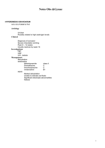 Notes Obs &amp;Gynae  Aetiology Clinical