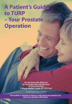 A Patient’s Guide to TURP – Your Prostate Operation