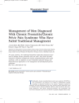 Management of Men Diagnosed With Chronic Prostatitis/Chronic Pelvic Pain Syndrome Who Have