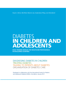 in children and adolescents DiaGNOsiNG Diabetes iN CHiLDReN