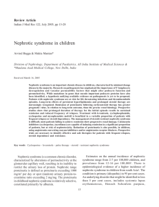 Nephrotic syndrome in children Review Article