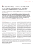ACG Clinical Guideline: Evidenced Based Approach Eosinophilia and Eosinophilic Esophagitis (EoE)