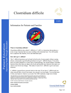 Clostridium difficile n o ti
