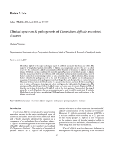 Clostridium diseases Review Article