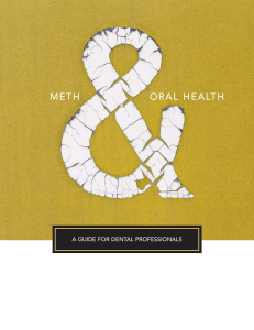 METH ORAL HEALTH A GUIDE FOR DENTAL PROFESSIONALS