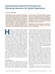 Catecholamine-Resistant Hypotension Following Induction for Spinal Exploration