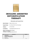 IBOGAINE ASSISSTED DETOXIFICATION THERAPY