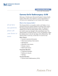 Gamma Knife Radiosurgery: AVM Patient Education