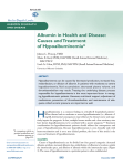 Albumin in Health and Disease: Causes and Treatment of Hypoalbuminemia* CE