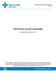 HEPATOCELLULAR CARCINOMA Effective Date: March, 2014