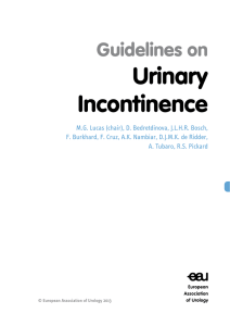 Urinary Incontinence Guidelines on