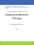 Dialectical Behavior Therapy Comparative Effectiveness Research Series