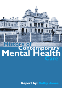 Mental Health History of Care Contemporary