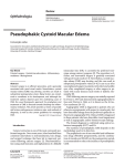 Pseudophakic Cystoid Macular Edema Ophthalmologica Review Conceição Lobo 