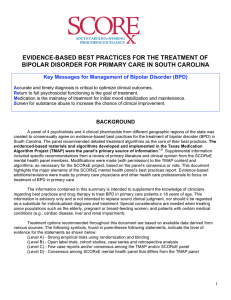 EVIDENCE-BASED BEST PRACTICES FOR THE TREATMENT OF