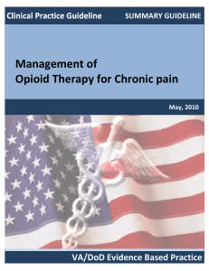 Management of   Opioid Therapy for Chronic pain BD)  