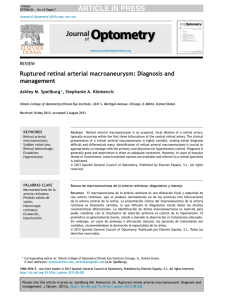 ARTICLE IN PRESS Ruptured retinal arterial