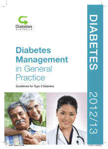 DIABETES  2012/13 Diabetes