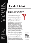 NIAAA Alcohol Alert Exploring Treatment Options for Alcohol Use Disorders