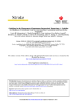 Guidelines for the Management of Spontaneous Intracerebral Hemorrhage: A Guideline