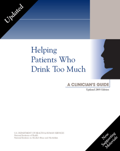Helping Patients Who Drink Too Much Updated