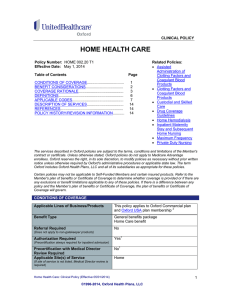HOME HEALTH CARE