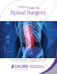 Spinal Surgery Guide To A Patient’s