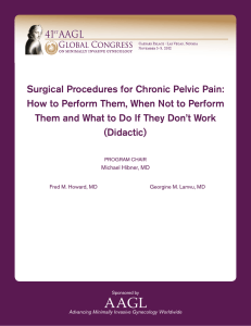Surgical Procedures for Chronic Pelvic Pain: