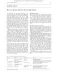 Leading articles How to choose delivery devices for asthma