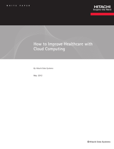 How to Improve Healthcare with Cloud Computing May  2012