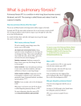 What is pulmonary fibrosis?