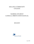 KELLOGG COMMUNITY COLLEGE  NURSING STUDENT