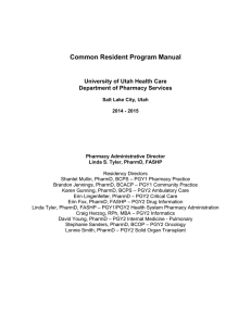 Common Resident Program Manual  University of Utah Health Care