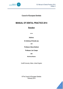 EU Manual of Dental Practice 2014 Edition 5