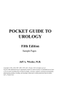 POCKET GUIDE TO UROLOGY Fifth Edition Jeff A. Wieder, M.D.