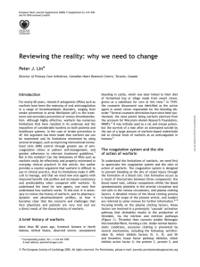 Reviewing the reality: why we need to change * Peter J. Lin Introduction