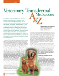 Veterinary Transdermal Medications:
