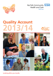 NCH&C Quality Account 2013/14 PDF