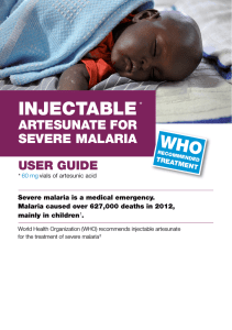 User guide - Medicines for Malaria Venture