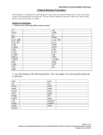 Level 1 Clinical Rotation Worksheet - Dietetic Internship