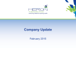 Corporate Presentation February 2015