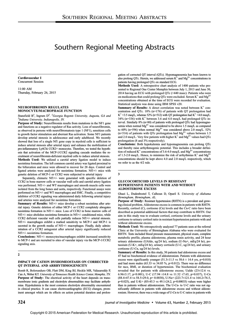 Abstracts American Federation For Medical Research Abstracts American Federation For Medical Research