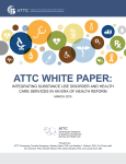 ATTC WHITE PAPER: - ATTC Addiction Technology Transfer Center