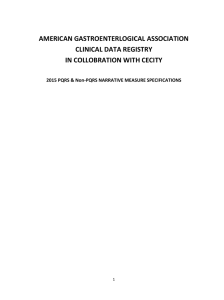 american gastroenterlogical association clinical data