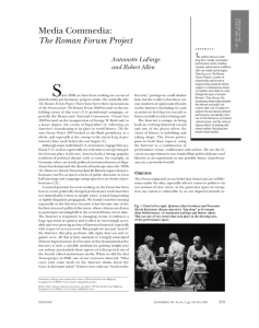 Media Commedia: The Roman Forum Project