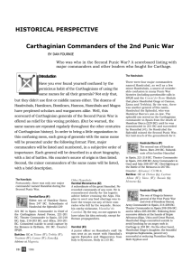Carthaginian Commanders of the 2nd Punic War