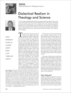 Dialectical Realism in Theology and Science