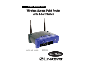 Wireless Access Point Router with 4-Port Switch