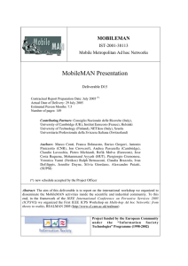 MobileMAN Presentation